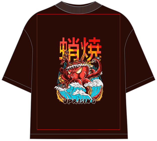 Tokiyaki Attack Oversized T-Shirt