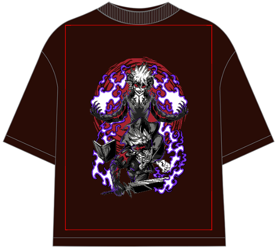 Black Clover Devil Union Mode Oversized Anime T-Shirt