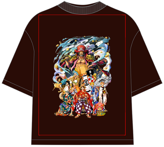 One Piece Wano Arc Oversized Anime T-Shirt