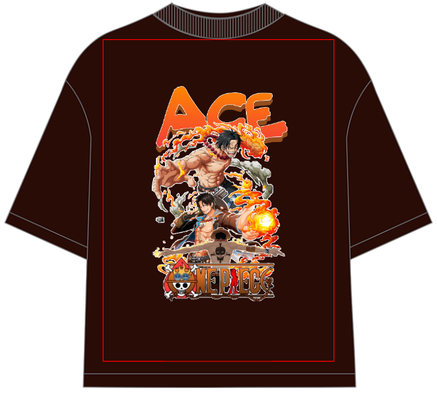 Portgas D. Ace Oversized Anime T-Shirt