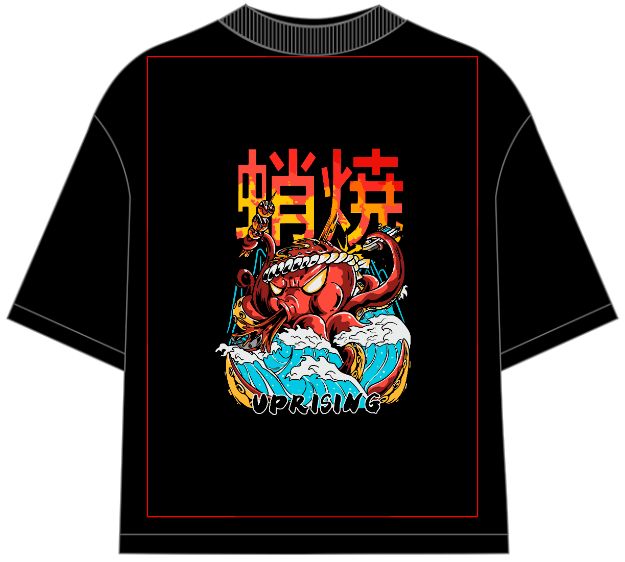 Tokiyaki Attack Oversized T-Shirt