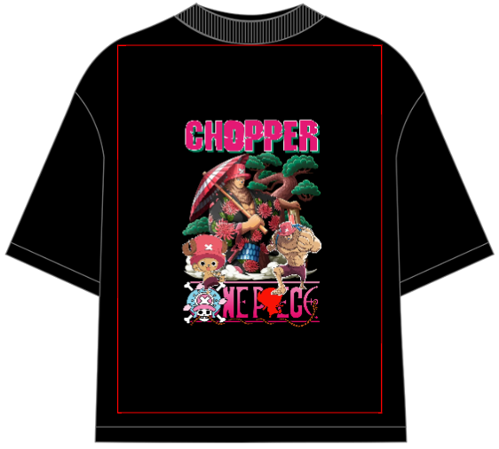 One Piece Tony Tony Chopper Oversized Anime T-Shirt