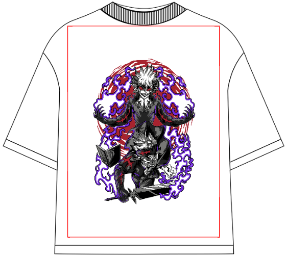 Black Clover Devil Union Mode Oversized Anime T-Shirt