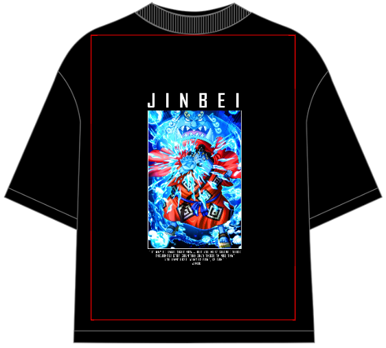 One Piece Jinbei Oversized Anime T-Shirt