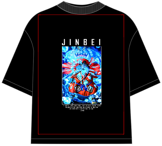 One Piece Jinbei Oversized Anime T-Shirt