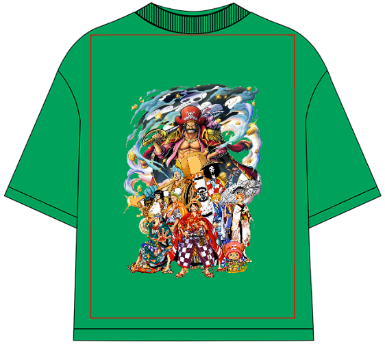 One Piece Wano Arc Oversized Anime T-Shirt