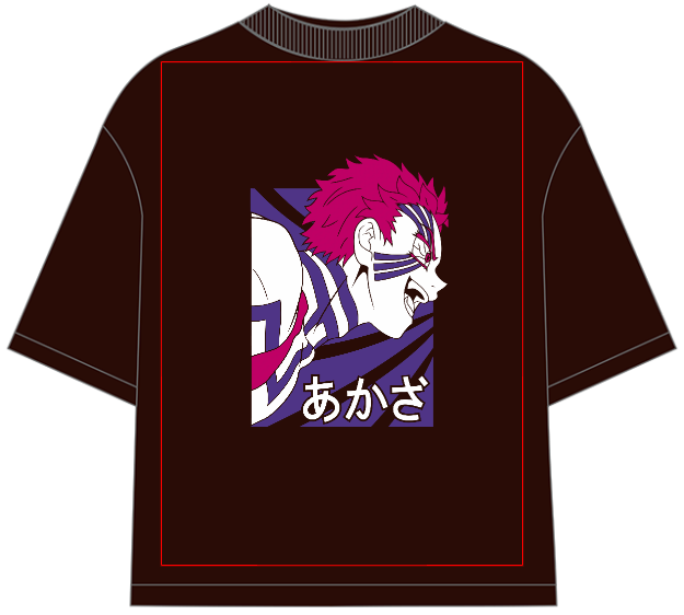 Demon Slayer Akaza Oversized Anime T-Shirt