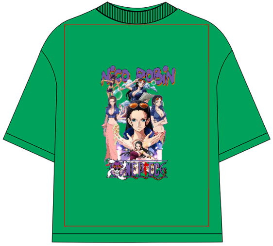 One Piece Nico Robin Oversized Anime T-Shirt