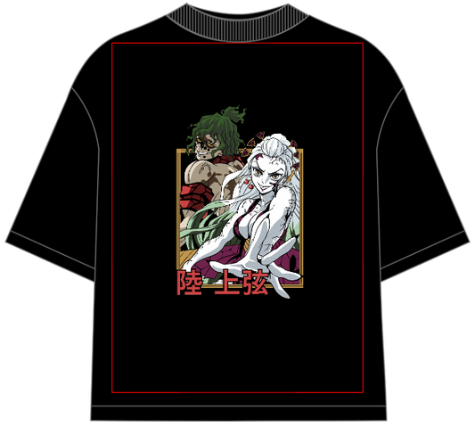 Demon Slayer Gyutaro x Ume Oversized Anime T-Shirt