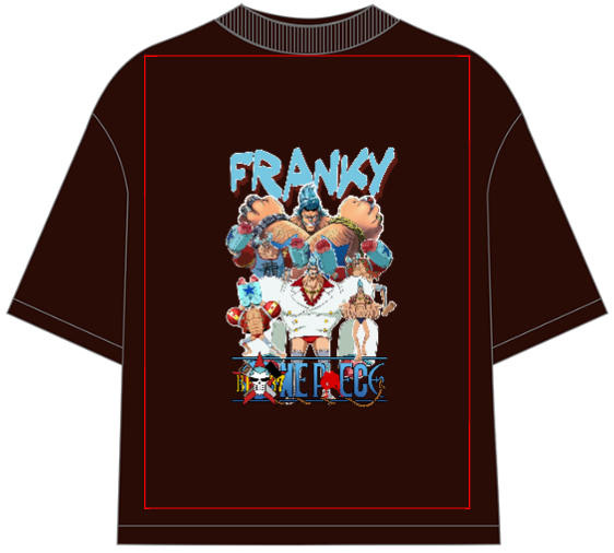 One Piece Franky Oversized Anime T-Shirt