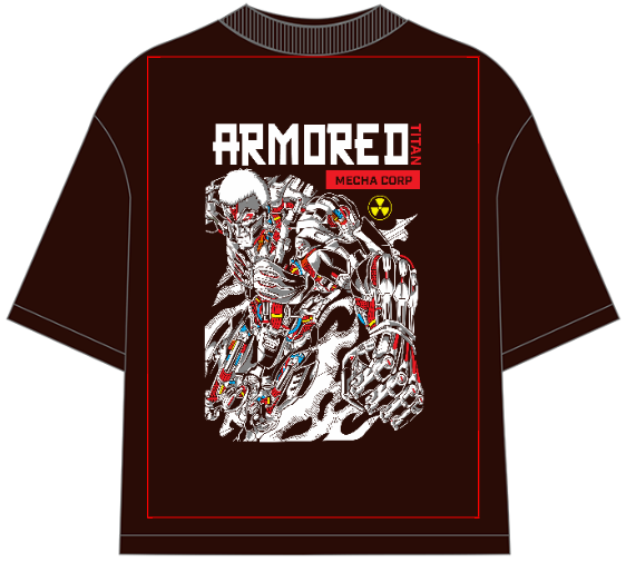 Armored Titan Oversized Anime T-Shirt