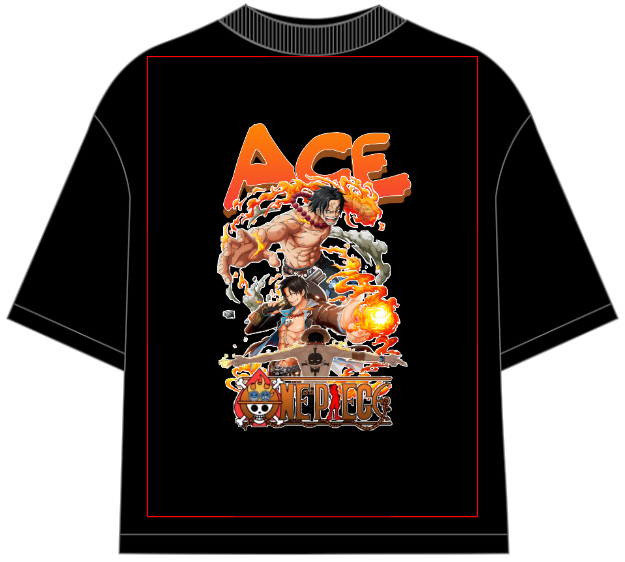 Portgas D. Ace Oversized Anime T-Shirt