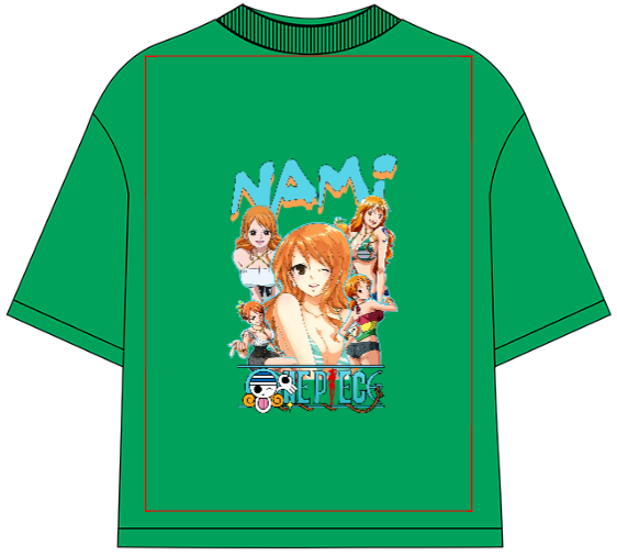 One Piece Nami Oversized Anime T-Shirt