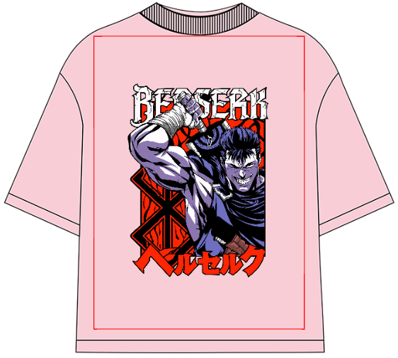 Berserk Guts Oversized Anime T-Shirt