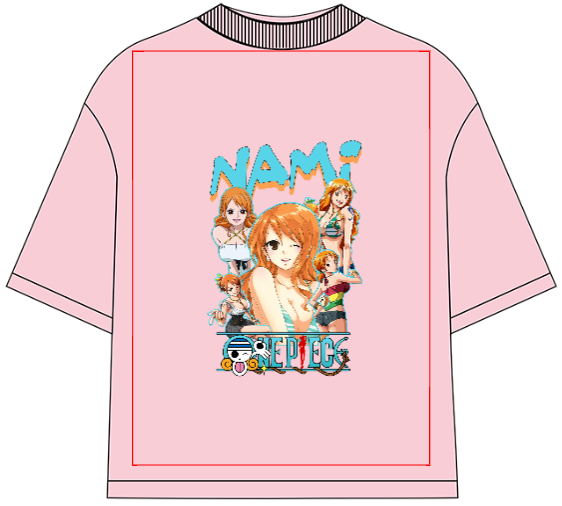 One Piece Nami Oversized Anime T-Shirt