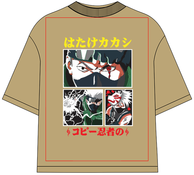 Kakashi Hatake Oversized Anime T-Shirt