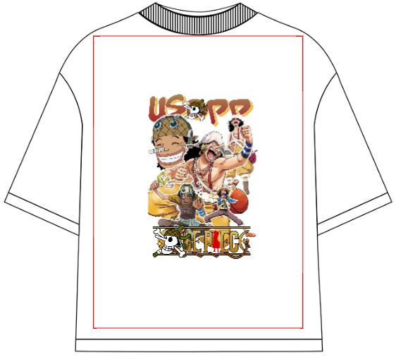 One Piece God Usopp Oversized Anime T-Shirt