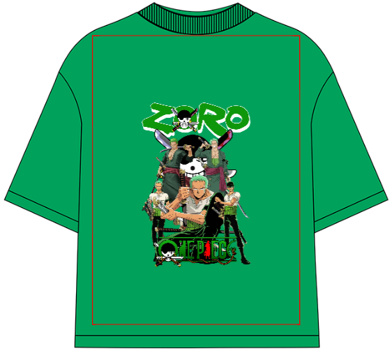 Roronoa Zoro Oversized Anime T-Shirt