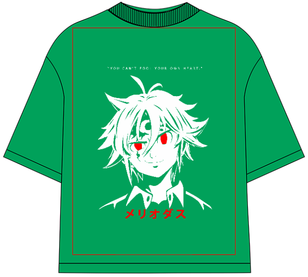 Seven Deadly Sins Meliodas Oversized Anime T-Shirt