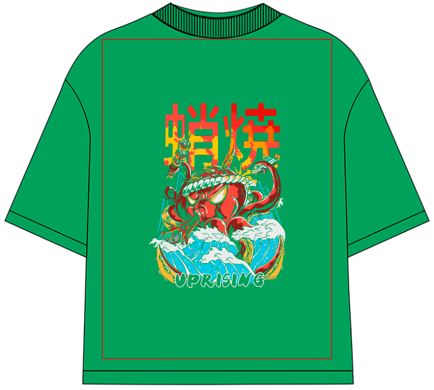 Tokiyaki Attack Oversized T-Shirt