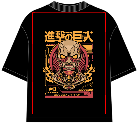 Attack on Titan Colosal Titan Oversized Anime T-Shirt