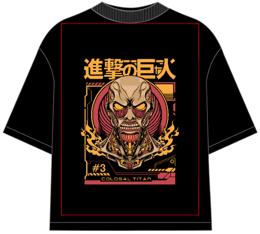 Attack on Titan Colosal Titan Oversized Anime T-Shirt