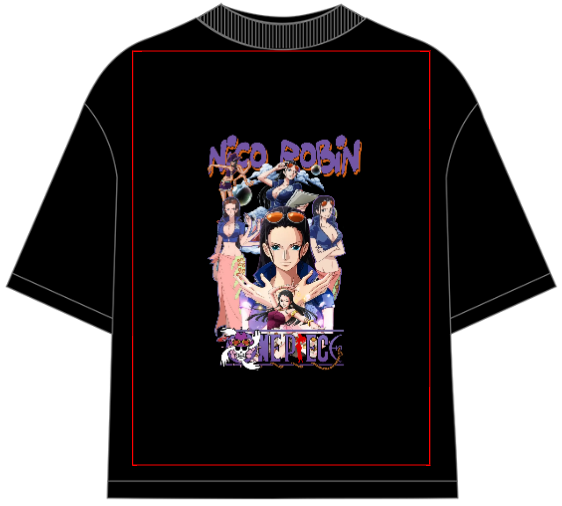 One Piece Nico Robin Oversized Anime T-Shirt