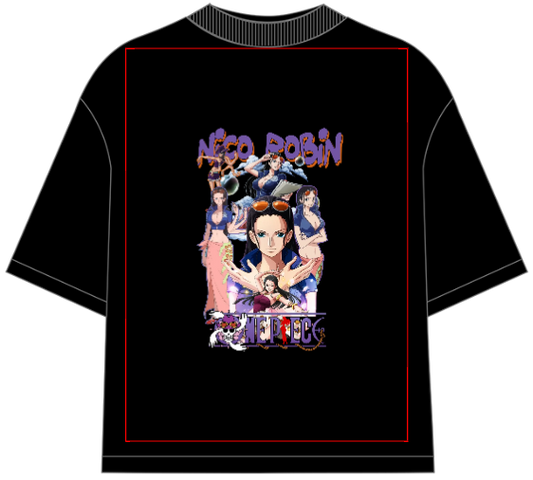 One Piece Nico Robin Oversized Anime T-Shirt