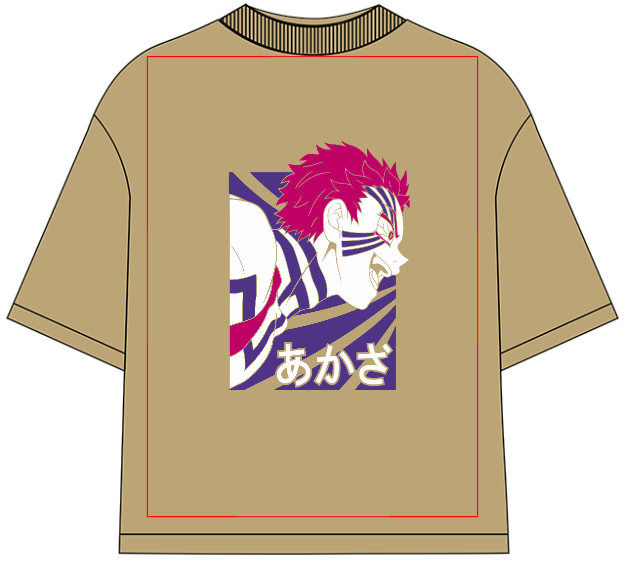 Demon Slayer Akaza Oversized Anime T-Shirt