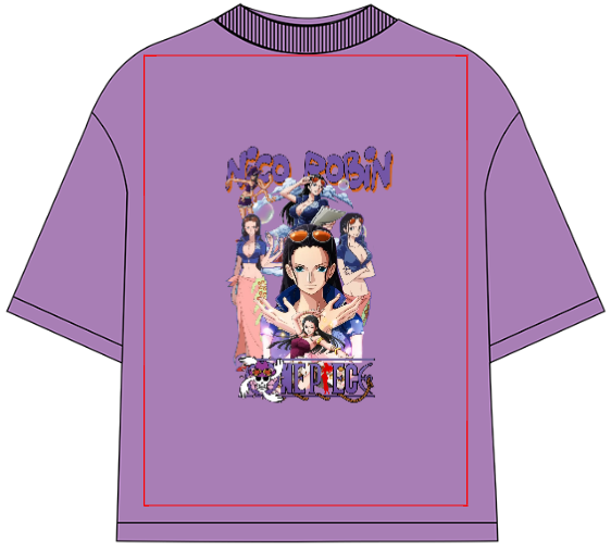 One Piece Nico Robin Oversized Anime T-Shirt