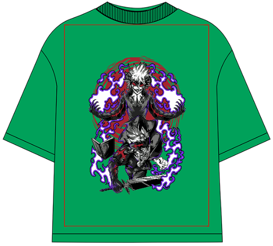 Black Clover Devil Union Mode Oversized Anime T-Shirt